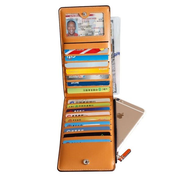 ✨✨BRAND NEW Womens Thin Bifold Phone Wallet Cards Organizer - Picture 4 of 8